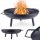  Nagy FÉM KANDALLÓ kert tábortűz grill állvány lábakhoz 58 cm