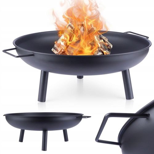  Nagy FÉM KANDALLÓ kert tábortűz grill állvány lábakhoz 58 cm