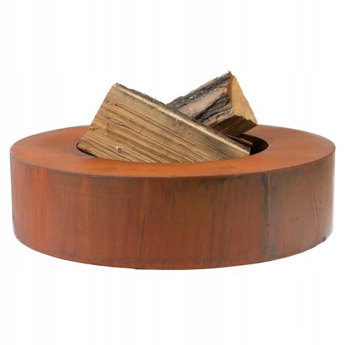  Kerti Fire Pit Corten Acél Kerek 100 cm