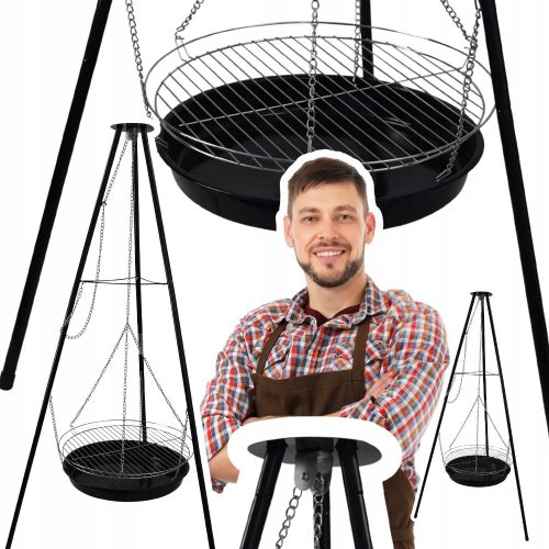  LENGŐ SZÉN GRILL átm. 46 cm a kertbe a telekbe tömör istálló