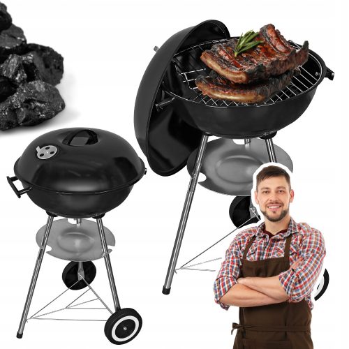  Ball faszén grill 41,5 cm Kompakt istálló Funkcionális a kertben