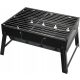  Kemping faszén grill 40x27x20cm kompakt kényelmes rozsdamentes acélból
