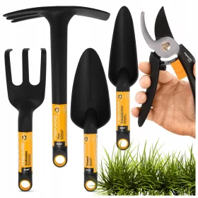    METSZŐNYÍRÓ KERTI LAPÁT GEREMBŐ KAPÁK KAROM KÉSZLET 5 db FISKARS SZERSZÁMBA