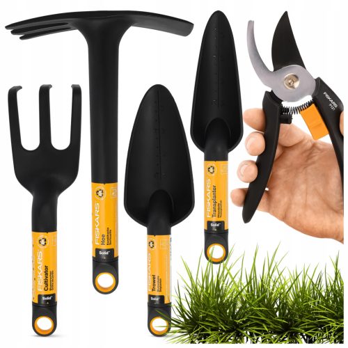  METSZŐNYÍRÓ KERTI LAPÁT GEREMBŐ KAPÁK KAROM KÉSZLET 5 db FISKARS SZERSZÁMBA