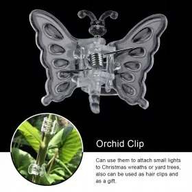   Kerti szerszámok 100 db-os szárkapcsok orchideák és virágok termesztéséhez