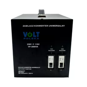   Transzformátor feszültségátalakító USA volt lengyel VP 3000 110V 120V 230V