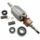 Rotor 513633-7 a Makita HR4001C, HR4010C, HR4011C-hoz – készlet csapágyakkal és szénkefékkel