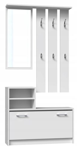  TopEshop cipős szekrény ülőrésszel 85 x 160 x 24 cm fehér