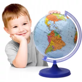    POLITIKAI földgömb 220 mm + karton ALKALMAZÁS ajándékba - lengyel termék