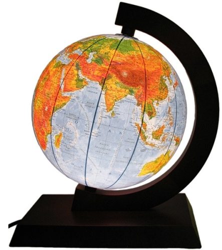  Globe 250mm Világító FA ajándék ALKALMAZÁS fa keret Polírozás