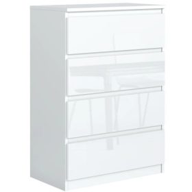 Meble Masztalerz POLA komód 70 x 39 x 102cm fehér fényű