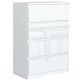 Meble Masztalerz POLA komód 70 x 39 x 102cm fehér fényű
