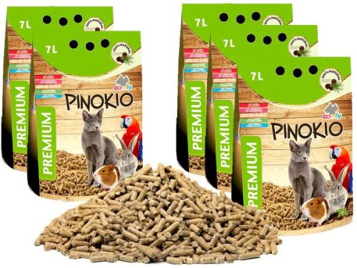 Alom nyulaknak és kis rágcsálóknak - Természetes erdő fa kavics pinocchio 5x7 liter