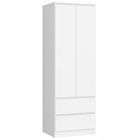 CSILLAG SZEKRÉNY 60cm 2D 2SZ FEHÉR MODERN