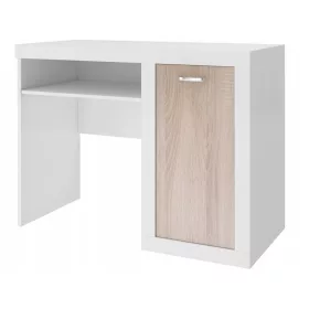   Gyermek íróasztal - Fehér szekrény 138,6 cm 6 fiók betűtípusok fénye