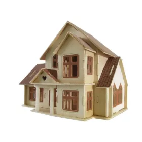  3D FA PUZZLE HÁZ FA VIDÉKHÁZ BR