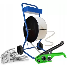   16 mm-es csomagolószalag raklapok rögzítéséhez, TELJES KÉSZLET