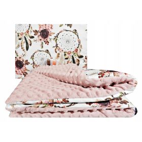   Baba takaró - Minky 75x100 takaró + párna halmaza egy kiságyhoz