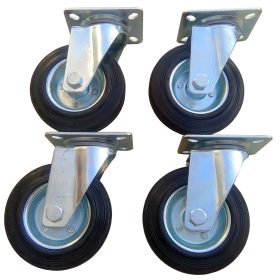 4 db-os keréktárcsa készlet 125 mm-es forgatható kerekek