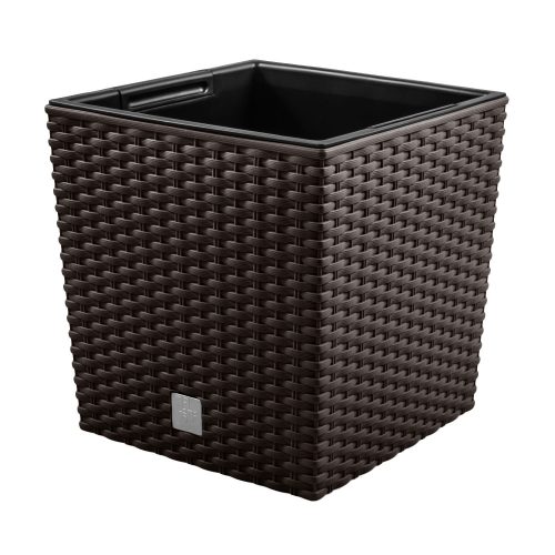  Prosperplast virágcserép 22 cm x 22 x 22,8 cm átmérőjű 22,3 cm műanyag barna és bézs árnyalatú