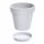  Lofly virágcserép 24,8 cm x 24,8 x 35,2 cm átmérő 24,8 cm műanyag fehér