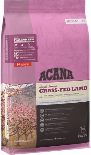 Száraz kutyaeledel - Acana fűvel táplált bárány és alma 11,4 kg + ingyenes