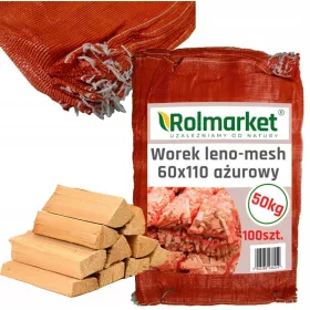 Erősített áttört hálós zacskók 50kg 100 db