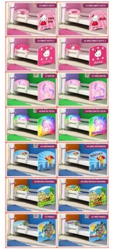 ACMA II ágy 75 x 144 cm, többszínű