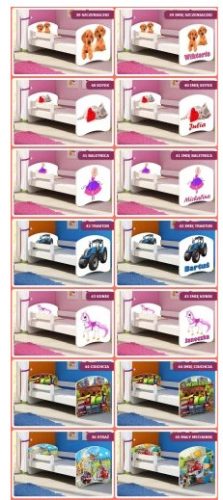 ACMA II ágy 75 x 144 cm, többszínű