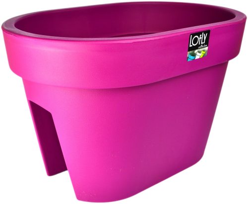  Prosperplast virágcserép 40 cm x 27 x 25 cm, műanyag, rózsaszín árnyalatú