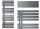  Dekoratív FÜRDŐSZOBA RADIATOR ALATUS 119x50 GRAFIT ANTRACIT 528W