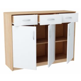    Matkam komód MATKAM3D3SB/S 109,3 x 35 x 85 cm sonoma tölgy matt