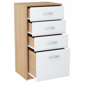   Fiókos szekrény gyerekszobába - Játékláda 45 cm 4s White-Sonoma 4s fiókok