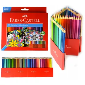    Faber-Castell ceruza zsírkréta 60 db + Faber-Castell hagyományos fekete toll
