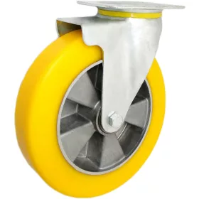 KERÉK átmérő 250mm ALUMÍNIUM POLIURETÁN 300kg FORGÓ