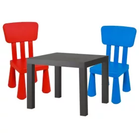   Gyermek asztal és székek - MIDI MIDI FOAM ülés barna színek!