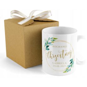   Bögre - FÉNYKÉPES BÖGRE, KÖSZÖNETNYILVÁNÍTÁS A KERESZTSZÜLŐKNEK, KERESZTSÉG