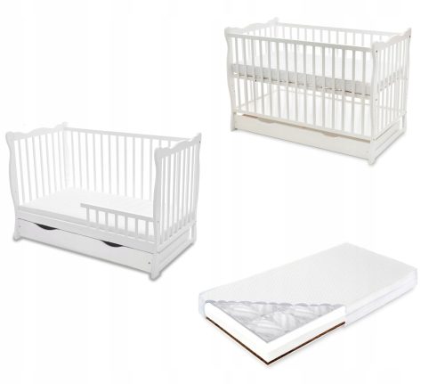 Gyerek faágy - Cot Julia Deluxe Tapczanik kanapé + GPK matrac