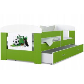   Egyszemélyes ágy gyerekeknek - Ágyautó 140x70 autó + matrac sebességű autók