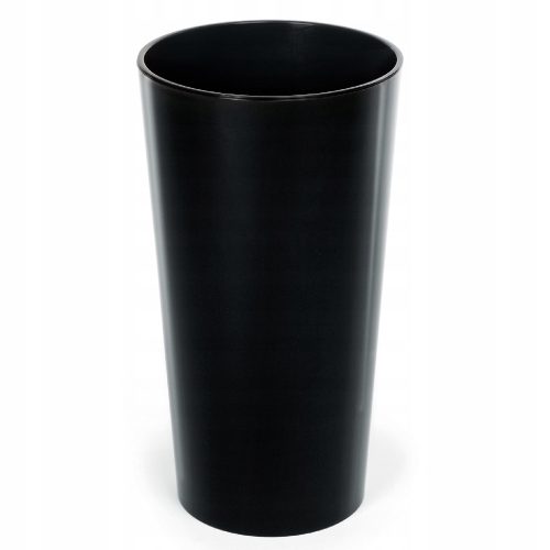  Lamela virágcserép 25 cm x 25 x 47 cm átmérője 25 cm műanyag fekete
