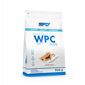    Fehérje-kiegészítő, fehérjekoncentrátum - WPC SFD por, 900 g, süti aroma