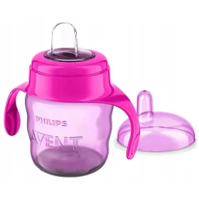   Bögre, üveg csecsemőnek - Avent bögre nem -spill 200 ml puha fogantyú 6 m -es szájrész