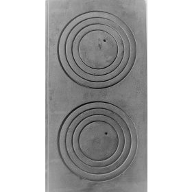   Kandalló ajtaja - Másolja a Konyhalemez másolatát 2 lyuk 60 cm x 30 cm