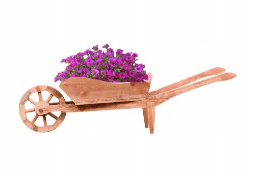  Virágcserép KONIUSZEK OGRODY Sp. z o 127 cm x 43 x 37 cm fa árnyalatai barna és bézs