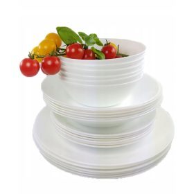 Porcelán edények - Ikea FAVORISERA vacsoraszervíz, 48 db.