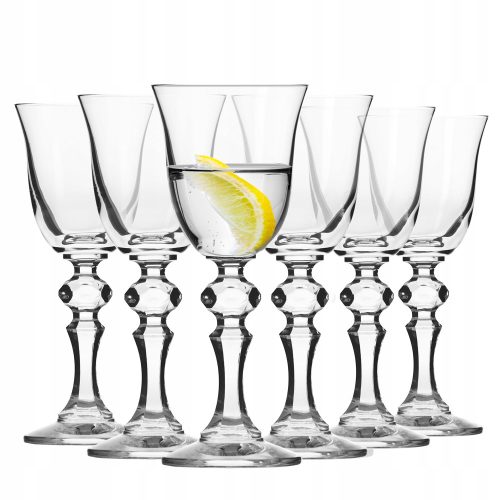 Borospoharak - Vodka szemüveg tinktúrák Krista Krosno 6x50ml