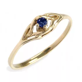  ARANY gyűrű zafírral. bekapcsolási magasság magassága