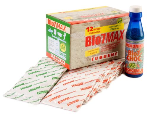  Bio7 MAX 2KG + BIO 7 CHOC BAKTÉRIUM SZENNYVÍZKEZELŐ ÜZEMBE