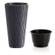  Prosperplast virágcserép 30 cm x 30 x 53 cm átmérőjű 30 cm műanyag fekete