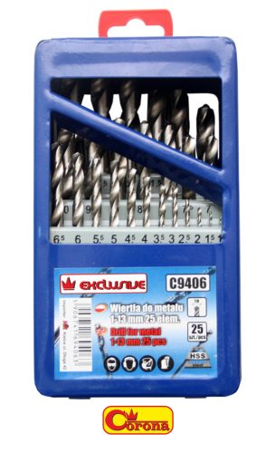 Corona fém fúrókészlet 1-13 mm 25el C9406